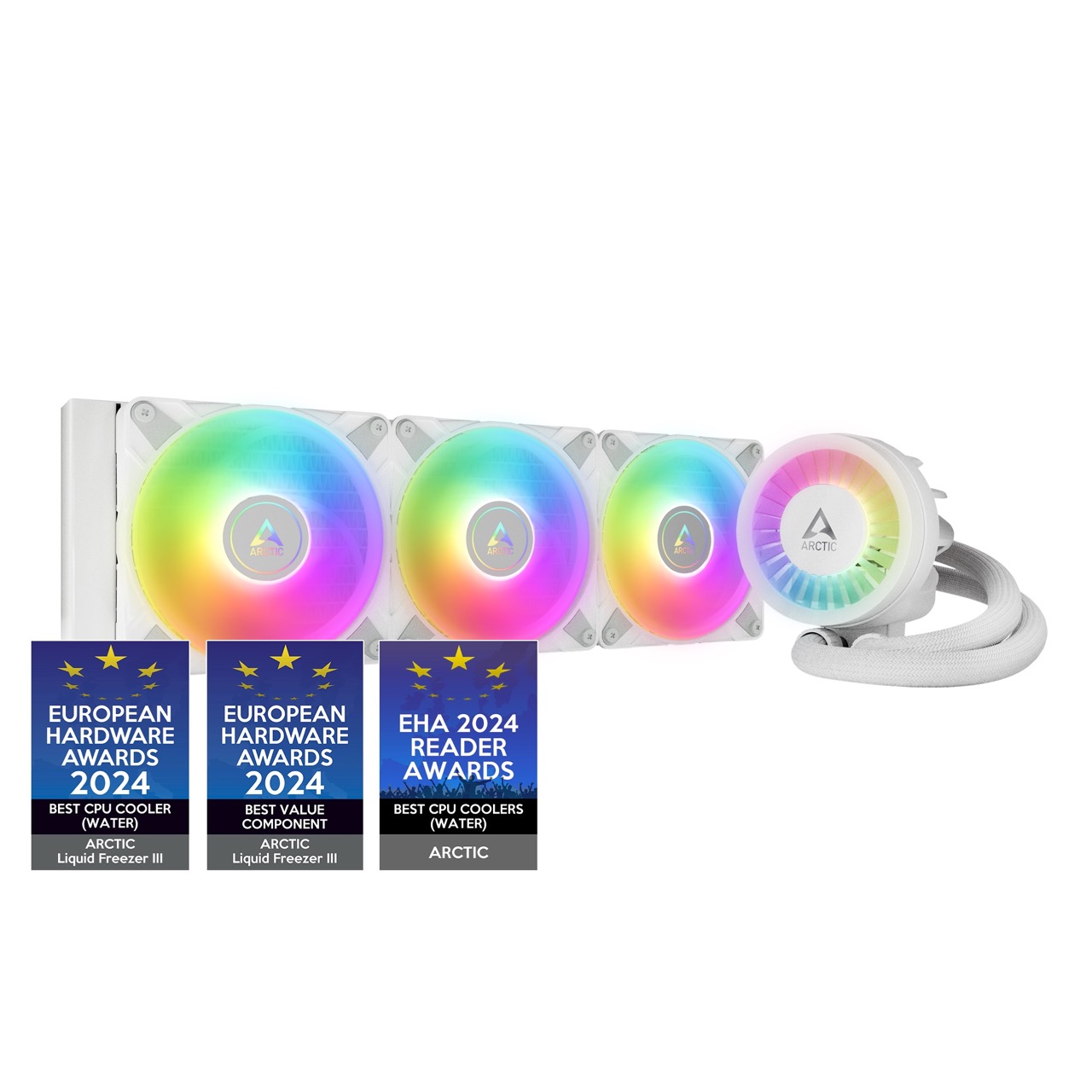 Arctic Liquid Freezer III 360 ARGB AIO White 1 Arctic Liquid Freezer III 360 ARGB AIO White