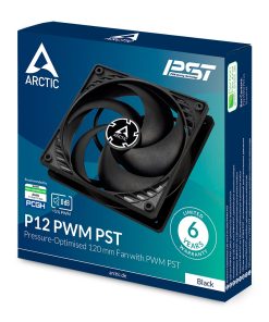 Arctic P12 PWM PST Fan Black