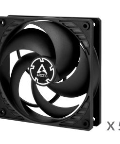 Arctic P12 PWM PST Fan Black – 5 Pack
